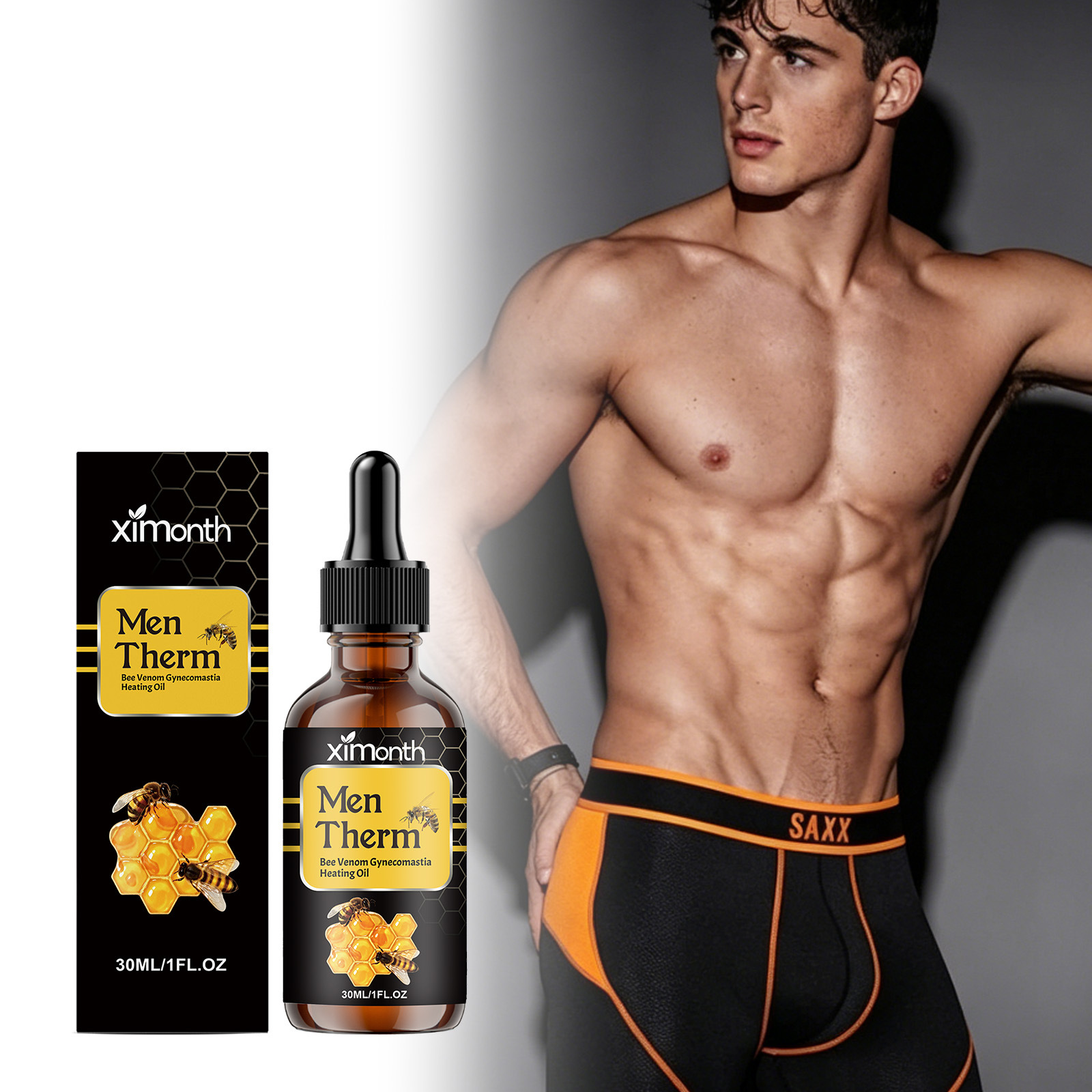 Body Oil - سيروم لتشكيل الصدر للرجال بحجم 30