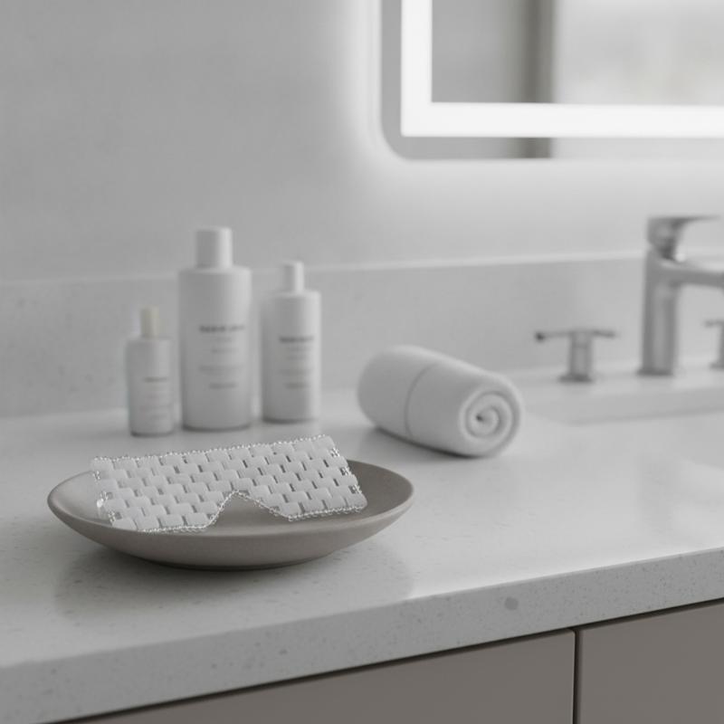 Spa Massager - قناع العين من الرخام الأبيض الطبيعي،