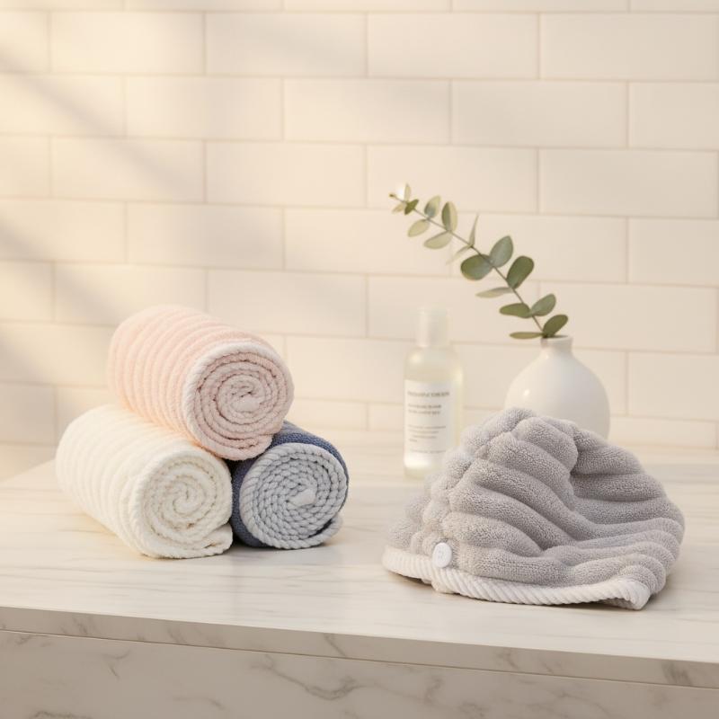 قبعة تجفيف الشعر المصنوعة من ا - مراجعة Spa Towel وسعره